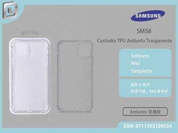 CUSTODIA TPU ANTIURTO TRASPARENTE SAMSUNG S8